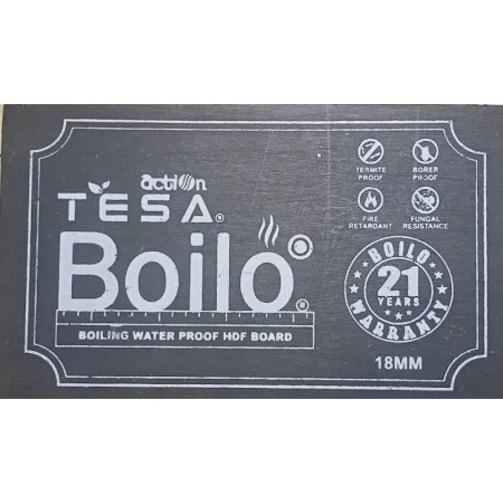 Action Tesa Boilo  8mm to 18mm with 21 years warranty 8x4 sheet (BOILO BWP-HDF)