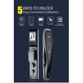 5-Way Digital Door Lock – With Door View Camera & Doorbell