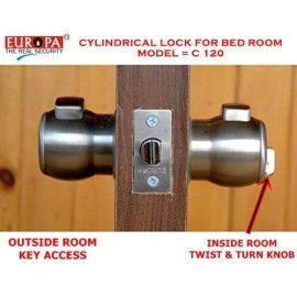 Europa C-120 Cylindrical Lock (SS) – 5-Pin Key Technology