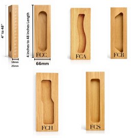 Wooden Full Conceal Handle for Wardrobe & Cabinet ..