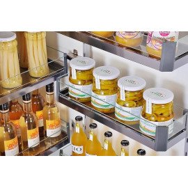 Kitchen Glass Pantry Unit For Modular Kitchen 6+6 Basket total 12 Basket