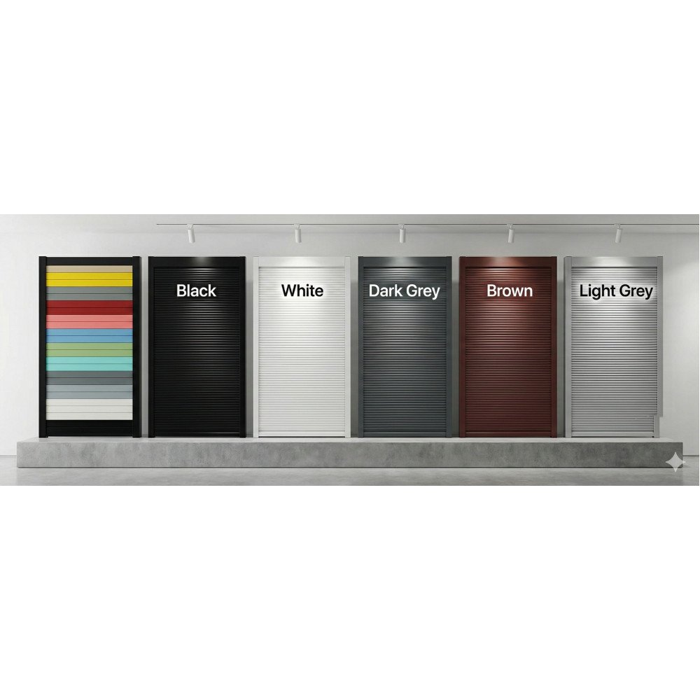 Kitchen  PVC Rolling Shutter for cabinet  (Black & Silver, 450 & 600  mm)