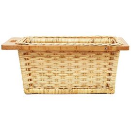 Wicker Basket For Modular Kitchen | Pull Out Basket for Onion, Potatoes  Size W 17 to 22 X D 20 to 22 X H 4,6,8 Inches ( Also Customized As per your Need)