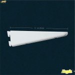 Adjustable Shelf Bracket – Star White, 6–20 Inch