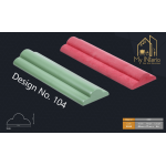 HDHMR & Exterior Grade Moulding Center Design 8ft – Paintable Decor
