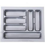 Tandem PVC Cutlery Tray For Kitchen Drawer/Cutlery Storage Organizer Tray For Modular Kitchen Basket 