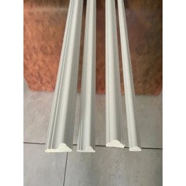 PVC Wall Moulding Strip 8ft – Charcoal, Paintable & Easy to Install