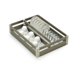 Aluminum Kitchen Basket Cup and Saucer 4 Inches