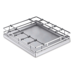 SS 304 Luxury square Glass Kitchen Basket  4 inches