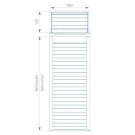 Kitchen  PVC Rolling Shutter for cabinet  (Black & Silver, 450 & 600  mm)